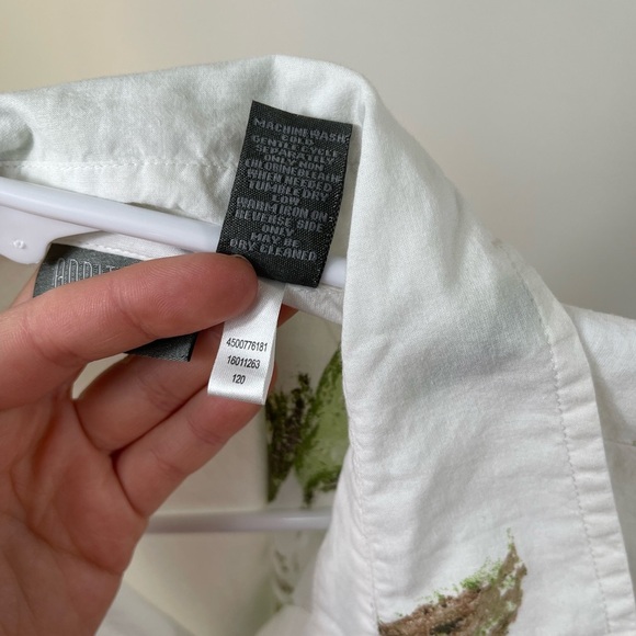 Floral Button-Up Shirt Cotton Women's Additions by Chico's Size 3 - Picture 16 of 16